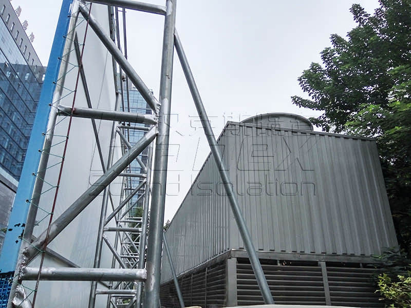 商業屋面裙樓中央空調冷卻塔降噪方案！降噪？減振誰為主？
